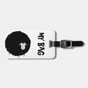 Black sheep luggage tag