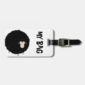 Black sheep luggage tag