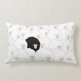 Black sheep lumbar cushion