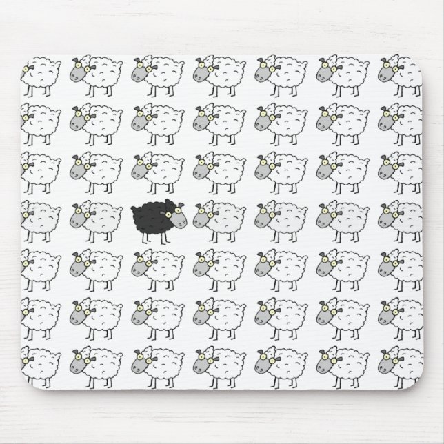 Black Sheep Mouse Pad (Front)