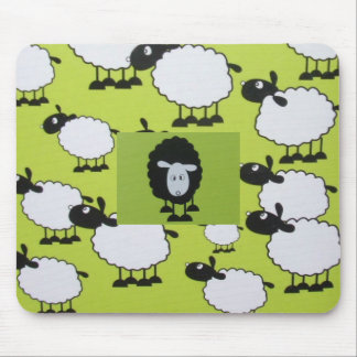 Black sheep mouse pad