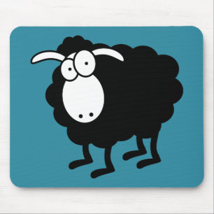 Black sheep mouse pad