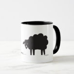 Black Sheep Mug<br><div class="desc">Sheep with attitude!  This is a simple but delightful design by artist dagdart.  The black sheep is ready for any saying you might want to change it to. OR,  just purchase as is if you're feeing a little "bahhhh humbug".</div>