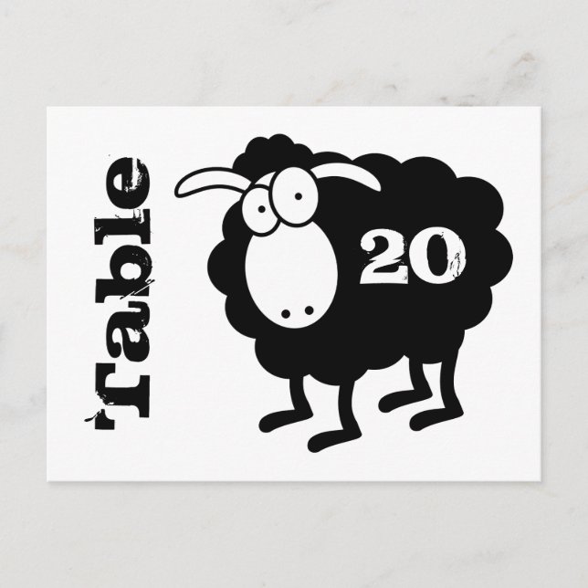 Black Sheep Number Postcard (Front)