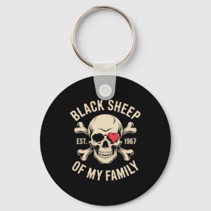 Black Sheep Of Family Est 1967 Funny Gen X Key Ring