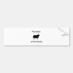 Black sheep of the family bumper sticker