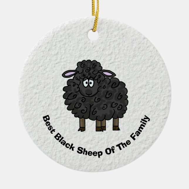 Black Sheep of The Family Ornament (Front)