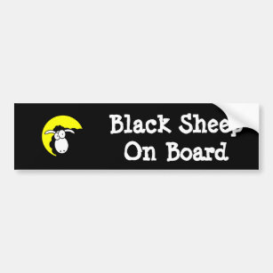 Black Sheep On Board Bumper Sticker