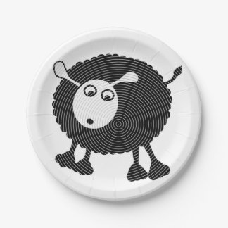 Black Sheep Paper Plate-$1.50/plate Paper Plate