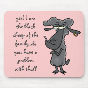 * Black Sheep - Pink Mousepad *