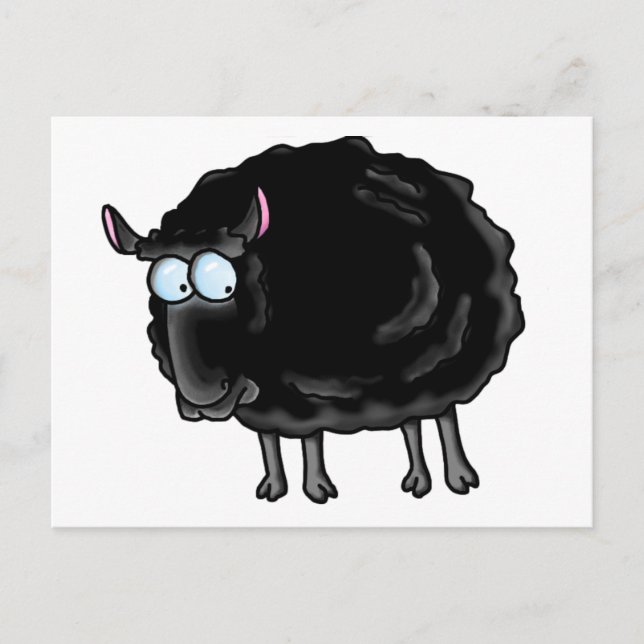 Black sheep postcard (Front)