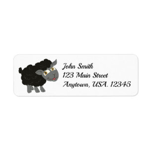 Black Sheep Return Address Label
