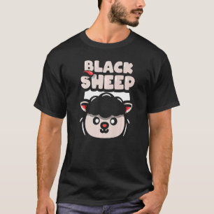 Black Sheep Sarcastic Sayings Dark Humour T-Shirt