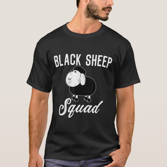 Black Sheep Squad Funny Black Sheep mx2XA T-Shirt (Front)