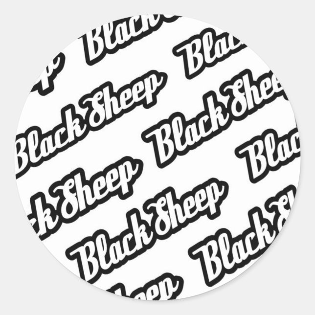 Black sheep sticker (Front)