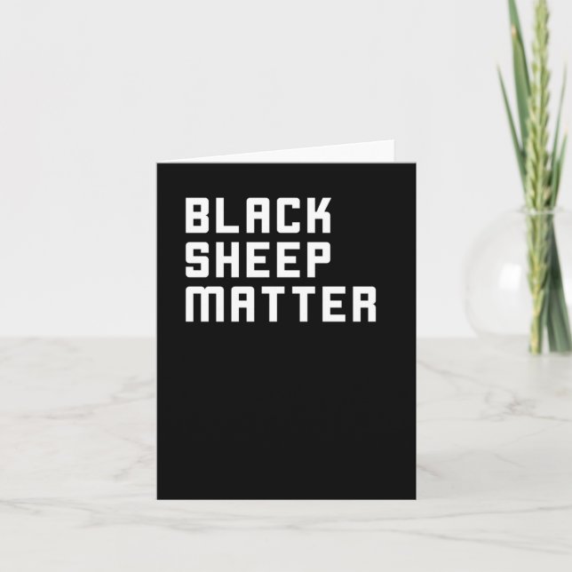 Black Sheep Sticker  Card (Front)