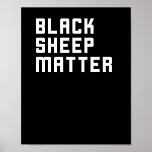 Black Sheep Sticker  Poster