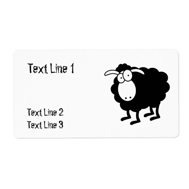 Black Sheep Template For Label (Front)