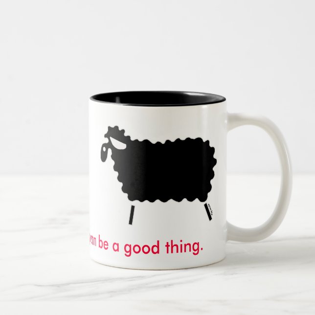 Black Sheep Two-Tone Coffee Mug (Right)