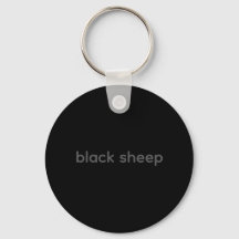 Black Sheep - Typography Key Ring