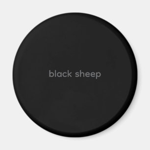 Black Sheep - Typography Magnet