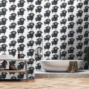 Black sheep wall paper wallpaper