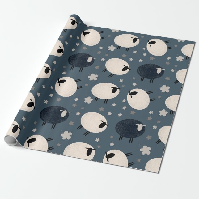 Black Sheep  Wrapping Paper (Unrolled)