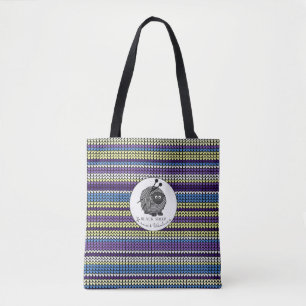 Black Sheep Yarns & Woolies Knit Print Tote Bag