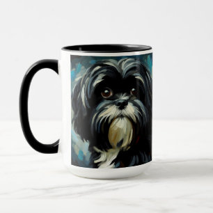 Black Shih Tzu Dog Coffee Mug Cup