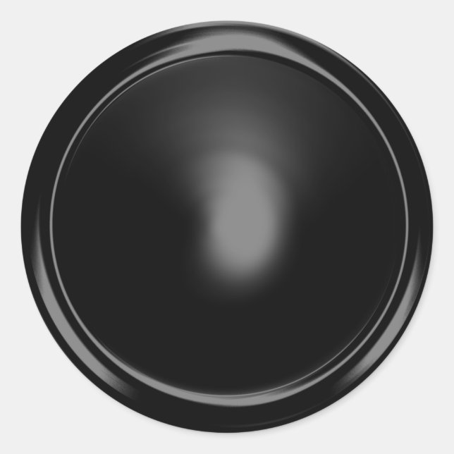 Black Shiny Envelope Seal (Front)