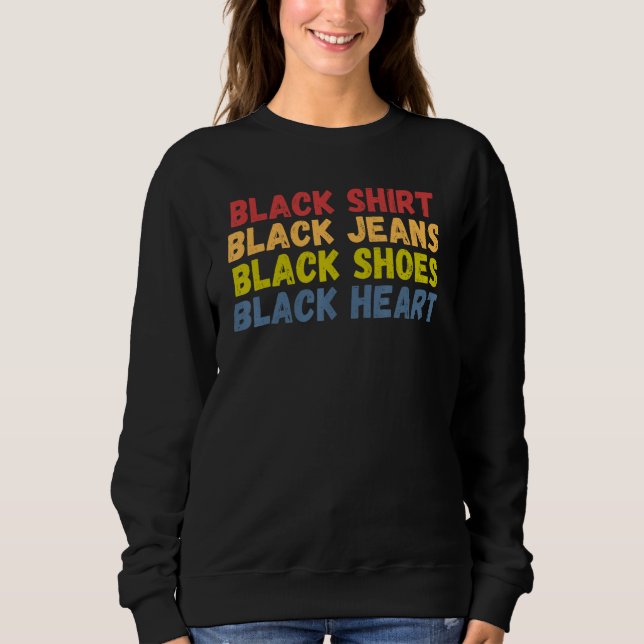 Black Shirt Black Jeans Black Shoes Black Heart 2 (Front)