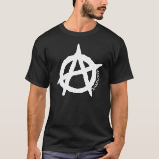 Black shirt with anarchist symbol