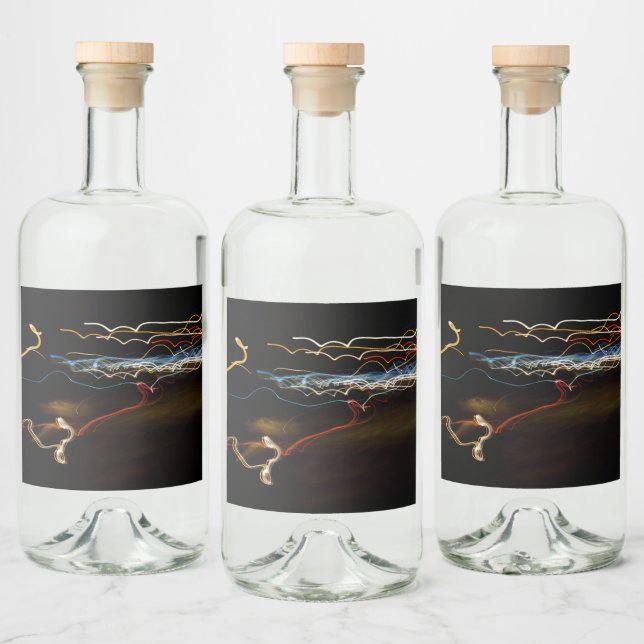 black shooter liquor bottle label (Bottles)