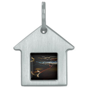 black shooter pet ID tag