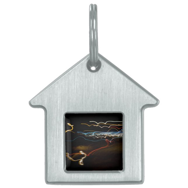 black shooter pet ID tag (Front)