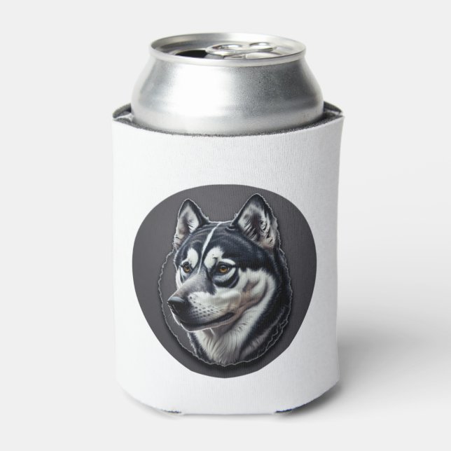 Black Siberian Can Cooler (Can Front)