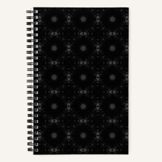 Black Signature Pattern Notebook