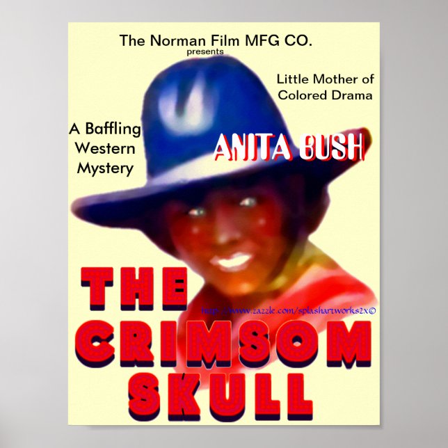 "Black Silent Film Star" Poster (Front)