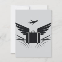 Black silhouette design of a travel suitcase