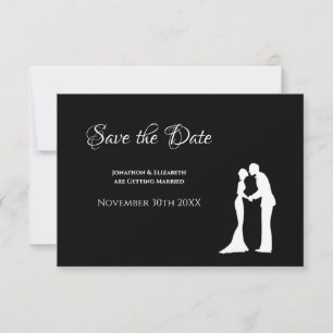 Black Silhouette Save the Date