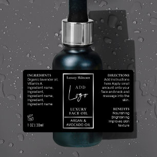 Black Silver 1 OZ 30ml Bottle Skincare Waterproof