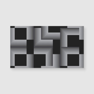 Black, silver ,cool, unique, trendy square shapes