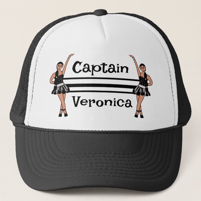 Black Silver Dancer #2 Trucker Hat (Front)