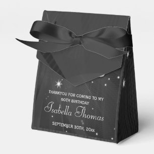 Black & Silver Disco Ball & Heels Favour box