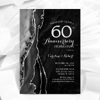 Black Silver Elegant 60th Anniversary