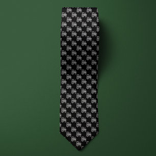 Black & Silver Farmers Tractor Tie