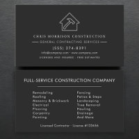 Black Silver General Contractor