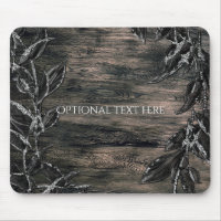 Black & Silver Leaves Dark Elegance Glamour