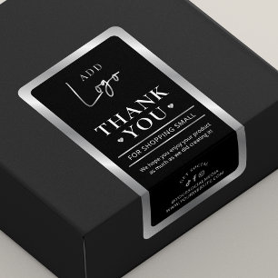 Black & Silver Logo Business Order Thank You