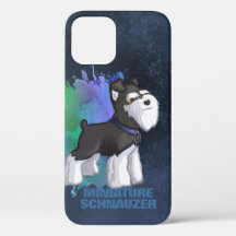 Black & Silver Miniature Schnauzer Puppy Dog